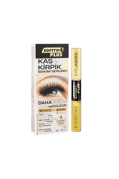 Softto Plus Dolgunlaştıran Kaş Kirpik Serumu 20ml (10ml+10ml) ürün görseli 1