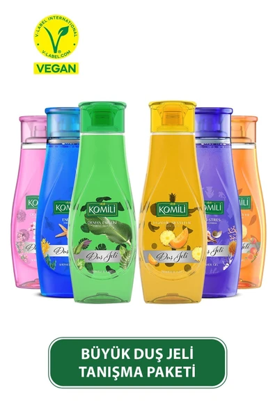 Komili Duş Jeli Büyük Tanışma Paketi 6'lı Set - 6 X 500 ML ürün görseli 1