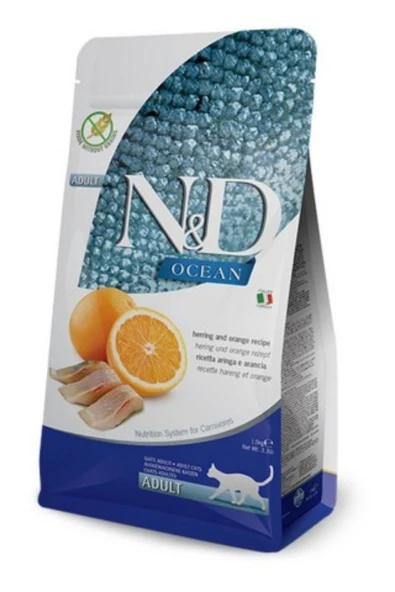 Nd Ocean Morina & Port. Adult Az Tahıllı Kedi Maması 1.5 Kg ürün görseli 1