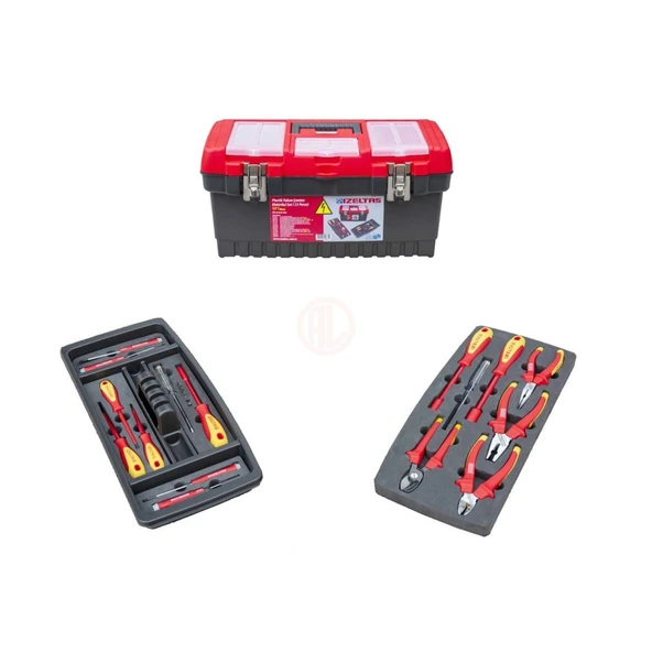 İzeltaş 19'' Plastik Takım Çantası Elektrikçi Set (23 Parça) ürün görseli 1