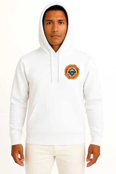 Kapüşonlu F503 Tcg Beykoz Cep ve Sırt Tasarımlı Unisex Sweatshirt ürün görseli 1