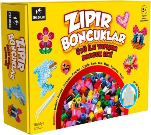 Zıpır Boncuklar Ütü Ile Yapışan Boncuk Seti (Oyuncak - Aktivite- Etkinlik ) ürün görseli 1