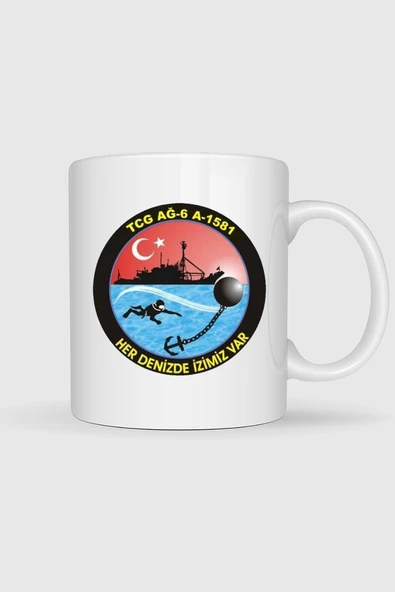 Tcg Ağ-6 A1581 Tasarımlı Kupa Bardak ürün görseli 1