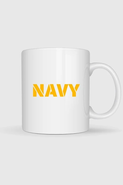 Navy  Donanma Yazısı Tasarımlı Kupa Bardak ürün görseli 1