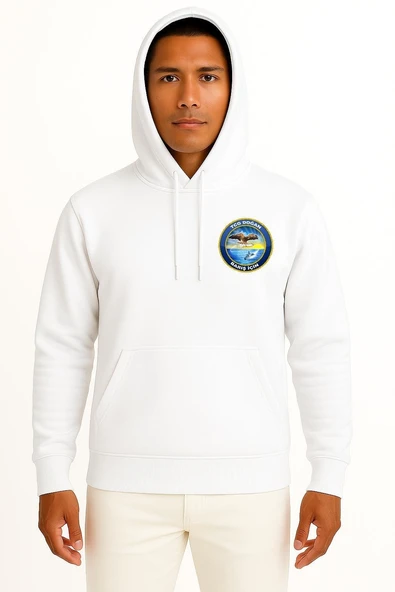 Kapüşonlu Tcg Doğan P-340 Cep ve Sırt Tasarımlı Unisex Sweatshirt ürün görseli 1