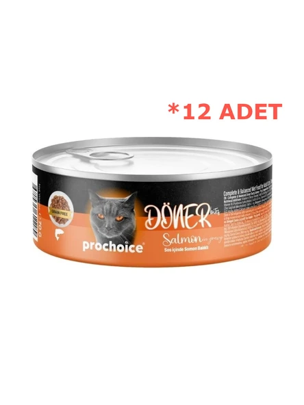 Pro Choice Prochoice Döner Bites Somonlu Yetişkin Kedi Konservesi 70 gr 12 adet ürün görseli 1