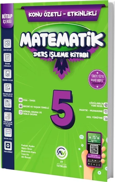 5. Sınıf Matematik Ders İşleme Kitabı Av Yayınları ürün görseli 1