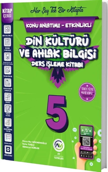 5. Sınıf Din Kültürü ve Ahlak Bilgisi Ders İşleme Kitabı Av Yayınları ürün görseli 1