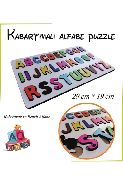 AHŞAP KABARTMALI ALFABE - Resim 2