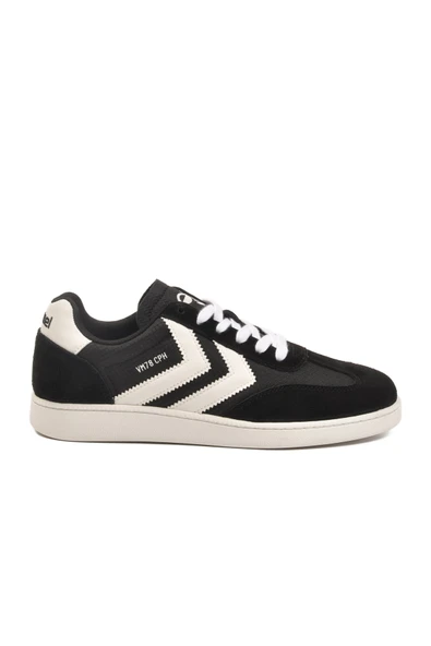 Siyah Süet Detaylı Unisex Sneaker - Resim 2
