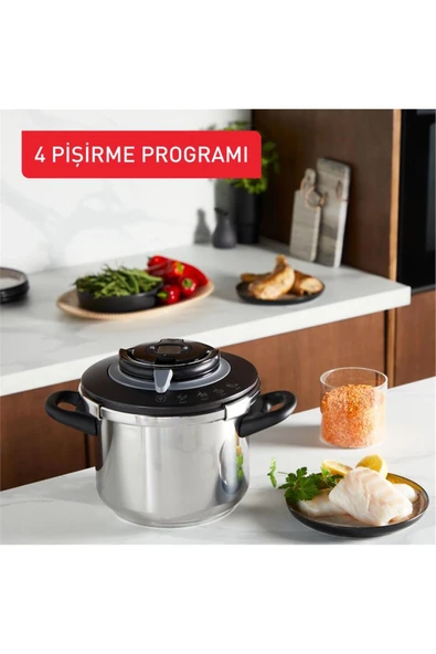 TEFAL Clipso+ Chef Düdüklü Tencere - 6L - Resim 4