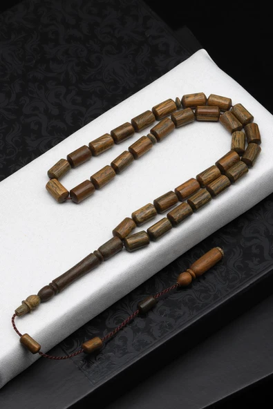 Pelesenk Ağacı Tesbih 6 x 11 mm Silindir Kesim ürün görseli 1