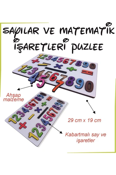 Sayılar ve Matematik İşaretleri Puzzle ürün görseli 1