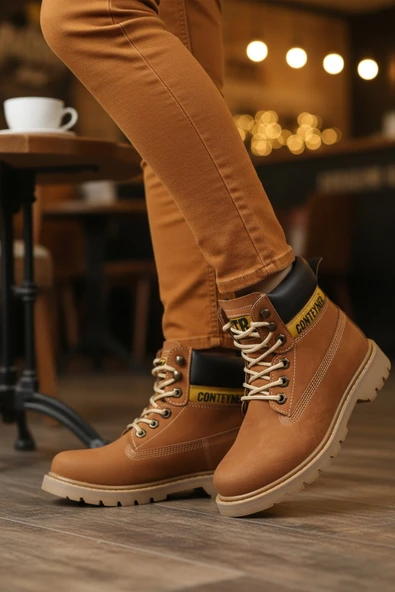 Tarçın Nubuk Unisex Worker Bot ürün görseli 1