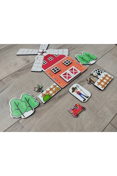35 Parça Ahşap Hayal Dünyam Puzzle - Resim 3