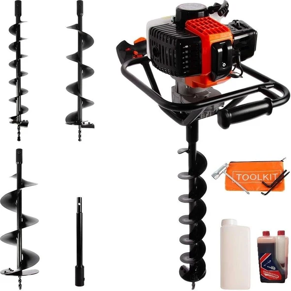 Gardenpro TKDZ-03/52 Toprak Burgu Makinası Set-3 ürün görseli 1