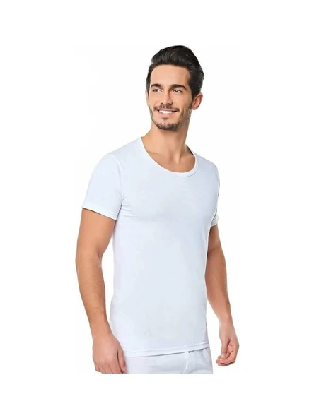 Seher Yıldızı Bisiklet Yaka Kısa Kollu Fanila 6lı Paket ürün görseli 1