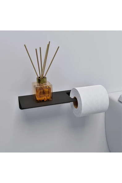 AJU Tuvalet Kağıtlığı, Modern Metal Rulo Tuvalet Kağıdı Tutucu, Banyo Aksesuarları, Rafı, Düzenleyici ürün görseli 1