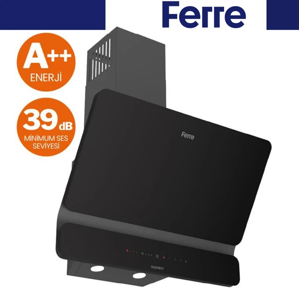 FERRE D080-SA SILENT ART 60 CM SİYAH DAVLUMBAZ ürün görseli 1