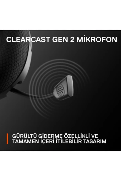 (OUTLET) SteelSeries Arctis Nova 1 Multi-system Oyun Kulaklığı - Siyah - Resim 4