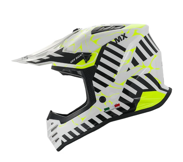 PTTAVM: SWAY - FS-618 ALERT CROSS KASK - PARLAK BEYAZ SARI