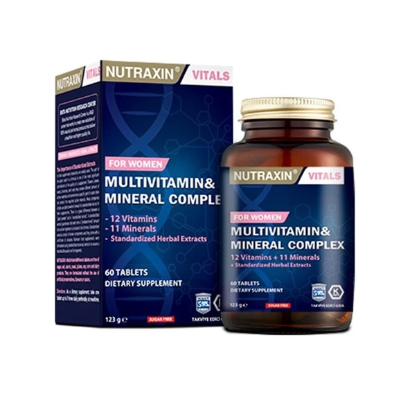 Nutraxin Multivitamin & Mineral Complex For Women 60 Tablet ürün görseli 1