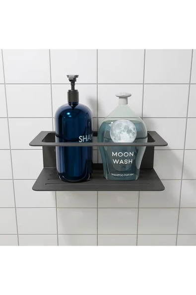 AJU Şampuanlık Sabunluk, Minimalist Banyo Organizatörü, Metal Duş Rafı, Banyo Düzenleyici ürün görseli 1