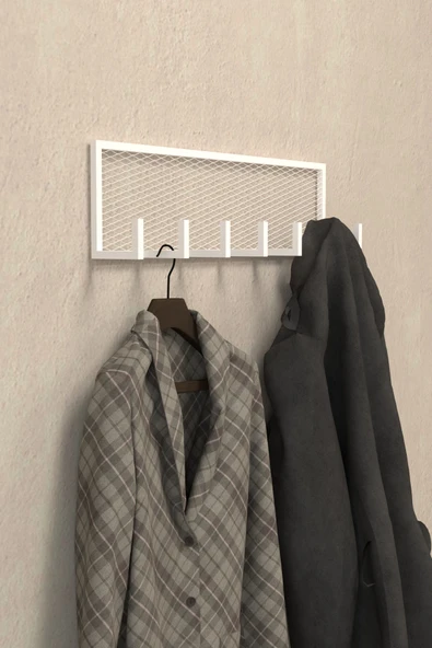 AJU Duvar Askısı Portmanto Elbise Havlu Askılığı Ev Banyo Mutfak Düzenleyici Modern 7 Kol Metal Askılık ürün görseli 1