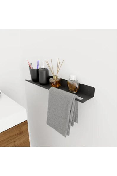 AJU Havluluk Modern Raf Havlu Askısı, Banyo Organizatör Raf Havlu Tutucu Raf, Metal Banyo Aksesuarları ürün görseli 1
