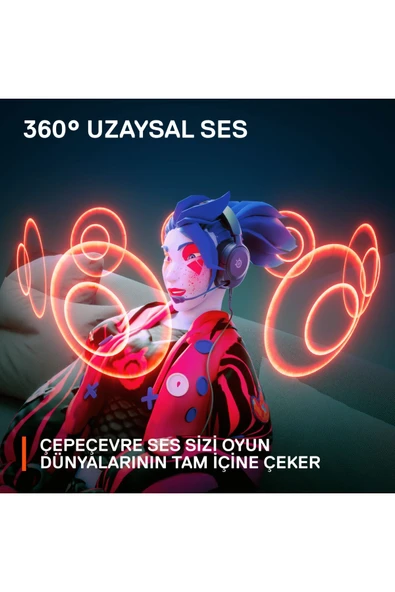 (OUTLET) SteelSeries Arctis Nova 1 Multi-system Oyun Kulaklığı - Siyah - Resim 8