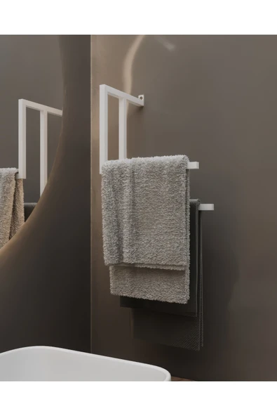 AJU Havluluk Metal Kağıt Havlu Tutacağı Ev Banyo Düzenleyici Duvara Monte Havlu Tutucu Modern Tasarım ürün görseli 1