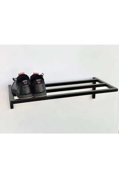 AJU Ayakkabılık, Modern Açık Ayakkabı Rafı, Çok Amaçlı Düzenleyici Duvara Monte Metal Raf ürün görseli 1