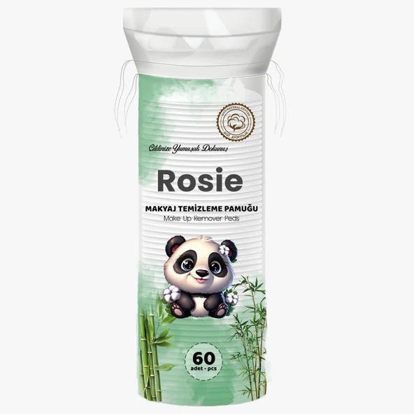 ROSIE 60'lı Makyaj Temizleme Pamuğu %100 Doğal ürün görseli 1