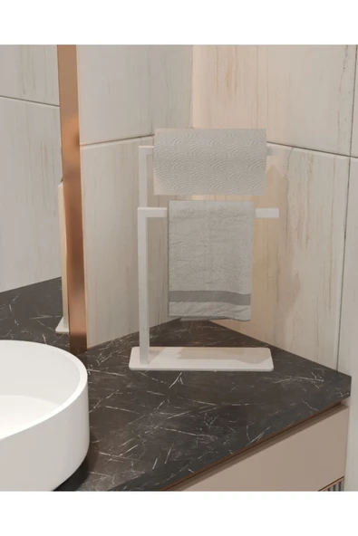 AJU Havluluk Tezgah Üzeri Kağıt Havluluk Ev Banyo Dekorasyonu Paslanmaz Metal Tasarım Montaj Gerektirmez ürün görseli 1