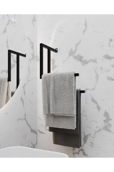 AJU Havluluk Metal Kağıt Havlu Tutacağı Ev Banyo Düzenleyici Duvara Monte Havlu Tutucu Modern Tasarım ürün görseli 1