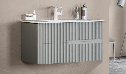 Orka Moonlight 70 cm Mat Gri Banyo Dolabı Alt Modül ve Lavabo ürün görseli 1