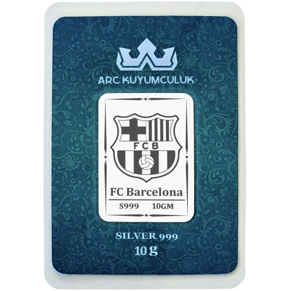 Katalan Ruhunu Yansıtan Barcelona Temalı Hediyeye Özel 10 Gram 999 Ayar Gümüş Külçesi-685 ürün görseli 1
