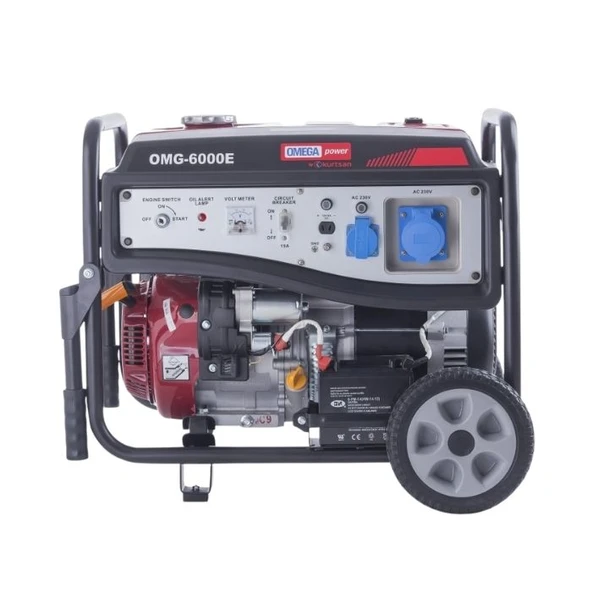 Omega Omg 6000 E Marşlı 6 Kva Monofaze Benzinli Jeneratör ürün görseli 1