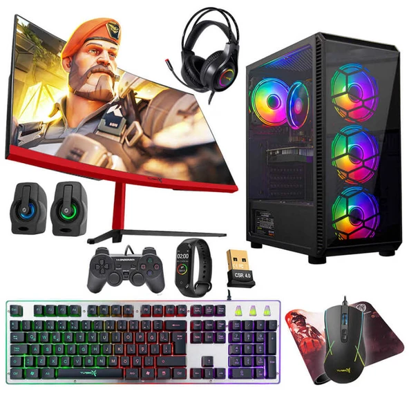 Turbox Tx4692 i5 10400F 16GB Ram 1TB M.2 NVMe SSD 4GB RX560 23.6 75Hz Curved Oem Paket ürün görseli 1