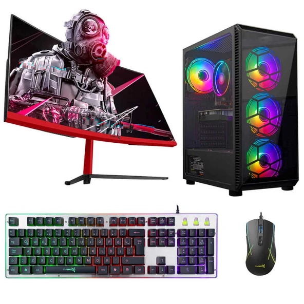 Turbox Tx4694 i5 10400F 16GB Ram 512GB M.2 NVMe SSD 4GB RX560 23.6 75Hz Curved Oem Paket ürün görseli 1