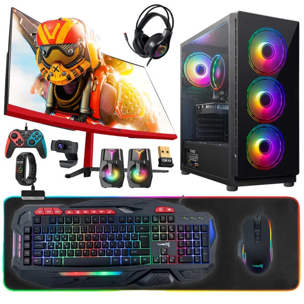 Turbox Tx5012 Ryzen 5 3600 32GB 512GB SSD RX560 4GB 23.6 75Hz Curved Oem Paket ürün görseli 1