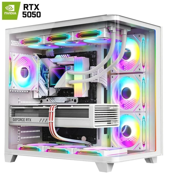 Dragos DRx7512 Ryzen 7 5700X 32GB Ram 1TB M2 NVMe SSD 8GB RTX5050 Oem Paket ürün görseli 1