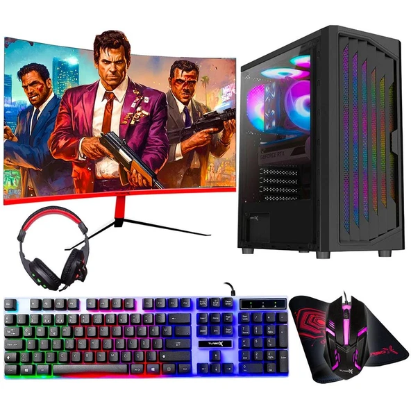 Turbox Tx5689 i7 3770 16GB Ram 256GB SSD 4GB GT740 23.6 75Hz Curved Oem Paket ürün görseli 1