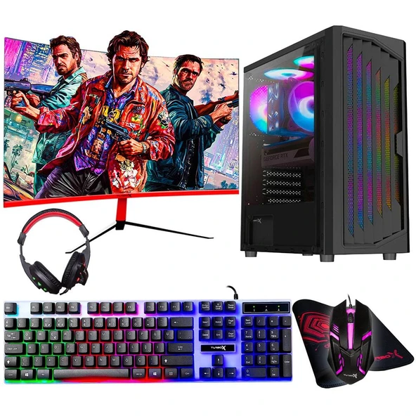 Turbox Tx5691 i7 4770 16GB Ram 256GB SSD 4GB GT740 23.6 75Hz Curved Oem Paket ürün görseli 1