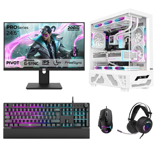 Dragos DRx7700 Ryzen 5 5600 32GB 1TB NVMe 16GB RTX5060Ti 24.5 İnç 200Hz 1ms Oem Paket ürün görseli 1