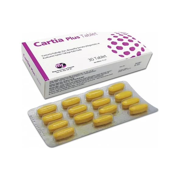 Mega Farma Cartia Plus 30 Tablet ürün görseli 1