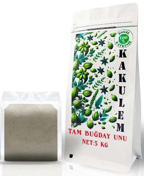 KAKULEM SERTİFİKALI Tam Buğday Unu 5 KG Özü Yüksek Ata Tohum ürün görseli 1