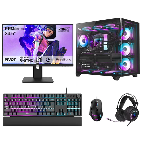 Dragos DRx7829 Ryzen 7 7700 32GB DDR5 1TB NVMe 12GB RTX5070 24.5 İnç 200Hz 1ms Oem Paket ürün görseli 1