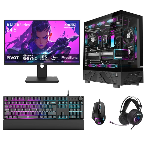 Dragos DRx7811 Ryzen 7 5700X 32GB 1TB NVMe 12GB RTX5070 24.5 İnç 300Hz 1ms Oem Paket ürün görseli 1