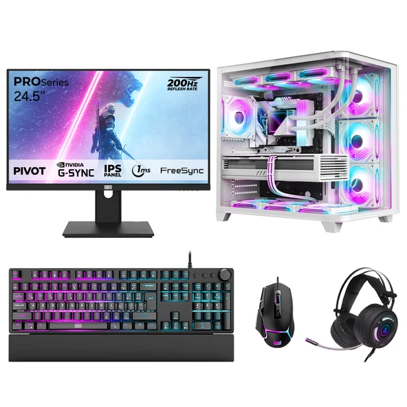 Dragos DRx7635 Ryzen 7 5700X 32GB 1TB NVMe Gigabyte Windforce Gigabyte Windforce 8GB RTX5060 24.5 İnç 200Hz 1ms Oem Paket ürün görseli 1